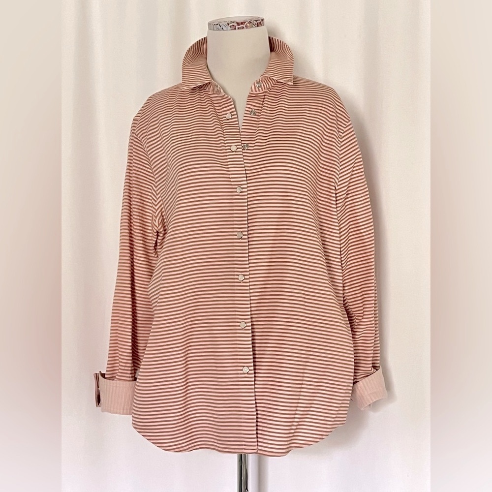 Land’s End Striped Snap Front Shirt